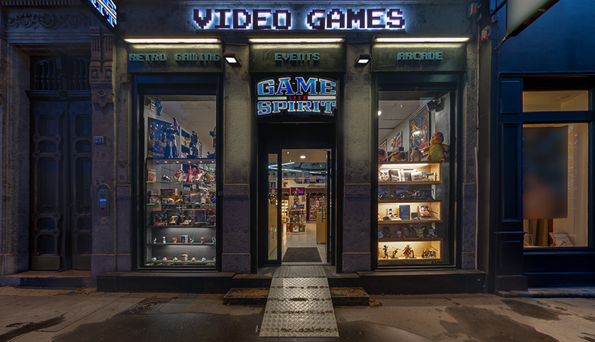 Game Spirit Shop, exemple of Virtual Tour for Retail.